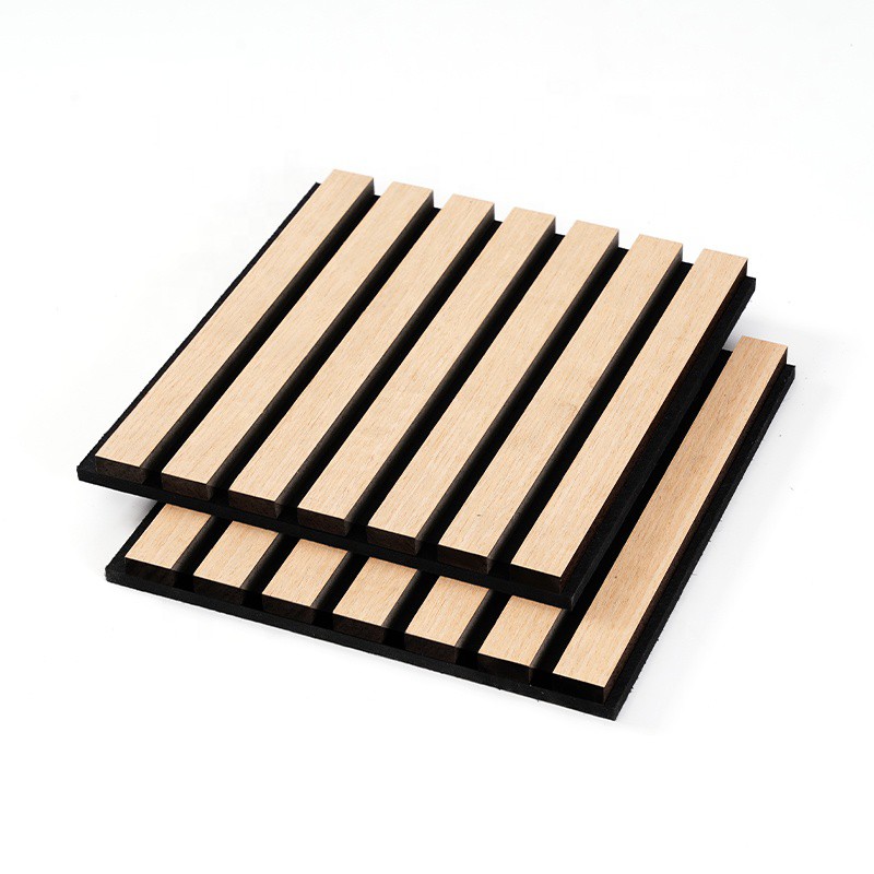 Wood Slat Acoustic Panels For Wall And Ceiling